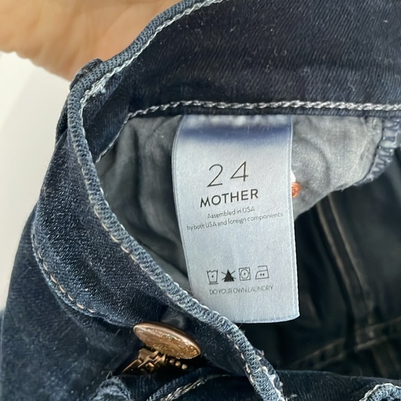MOTHER jeans, size 24, straight leg, dark wash - Picture 7 of 10